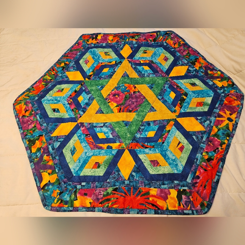A Quilted STAR OF DAVID wall hanging